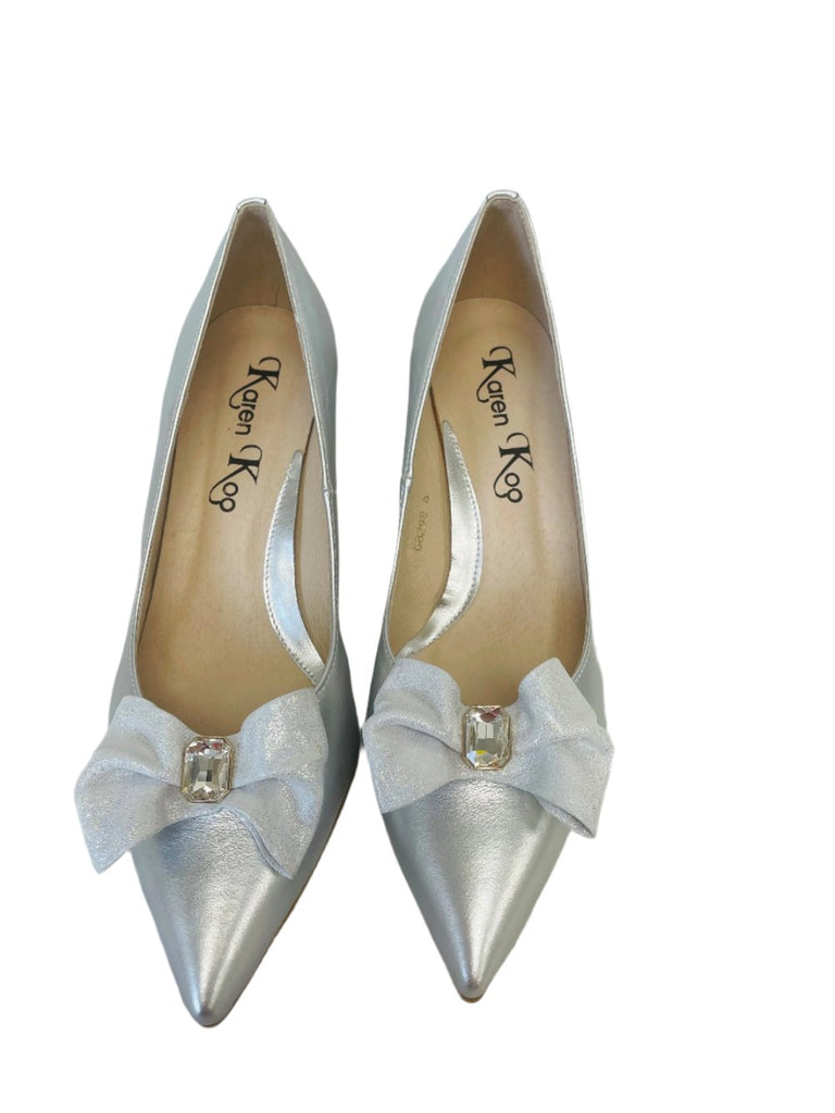 Karen Koo 829816110S- Silver Court Shoe