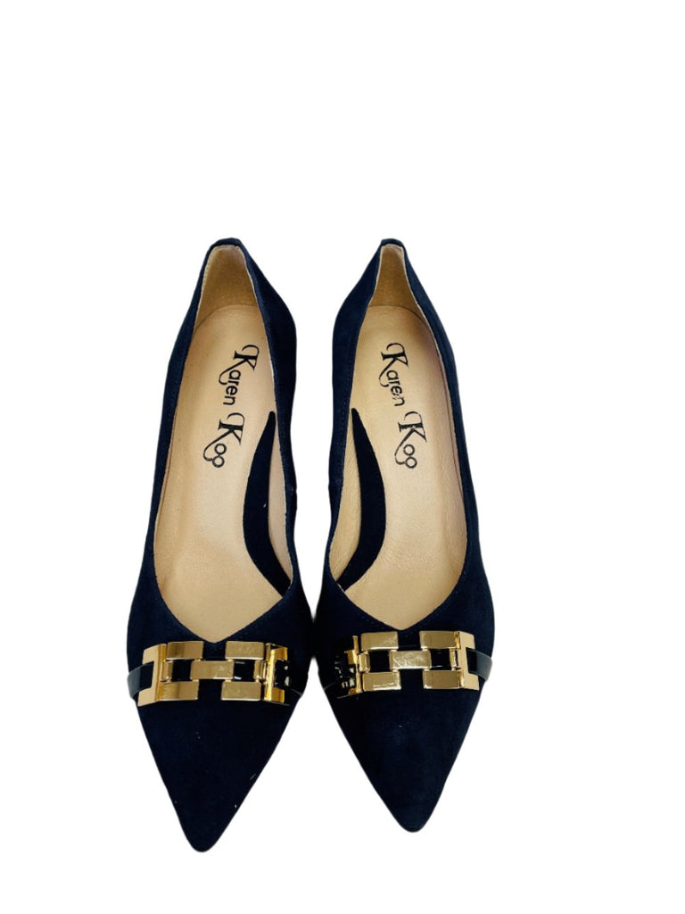 Karen Koo 8203023- Navy Court Shoe