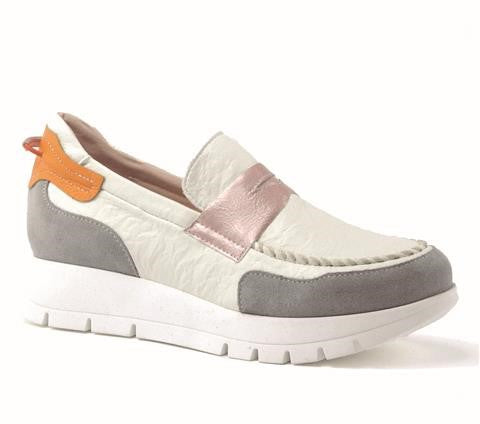 Jose Saenz Sporty Wedge Loafer |2290GRY