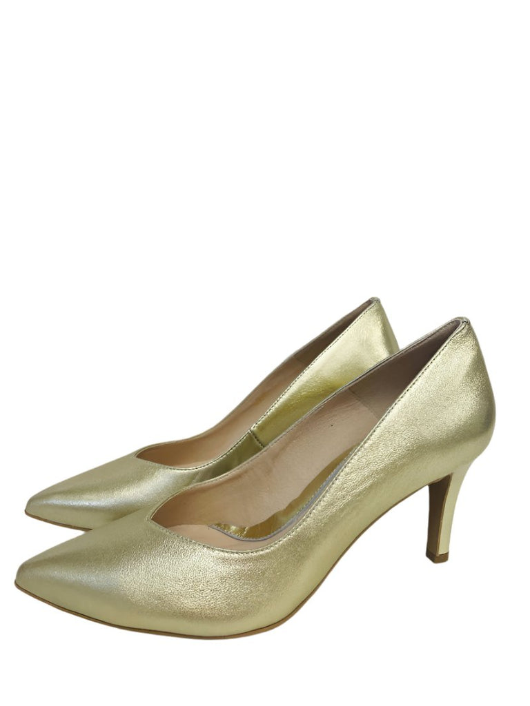 Karen Koo Gold Court Shoe - 6047GLD