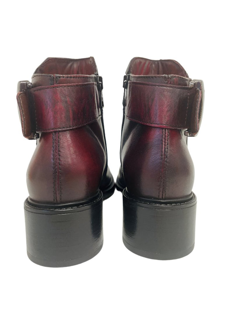 Anna Donna Burgundy Ankle Boot - L41202