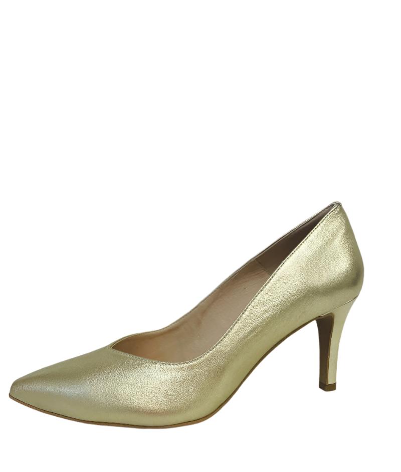 Karen Koo Gold Court Shoe - 6047GLD