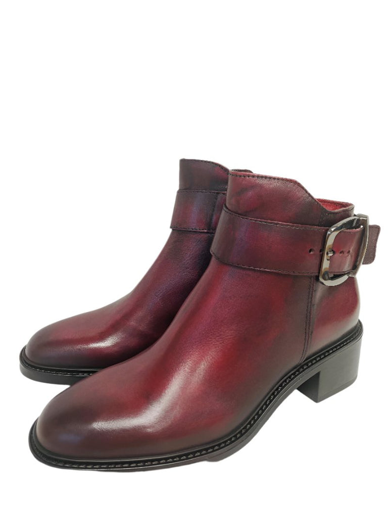 Anna Donna Burgundy Ankle Boot - L41202