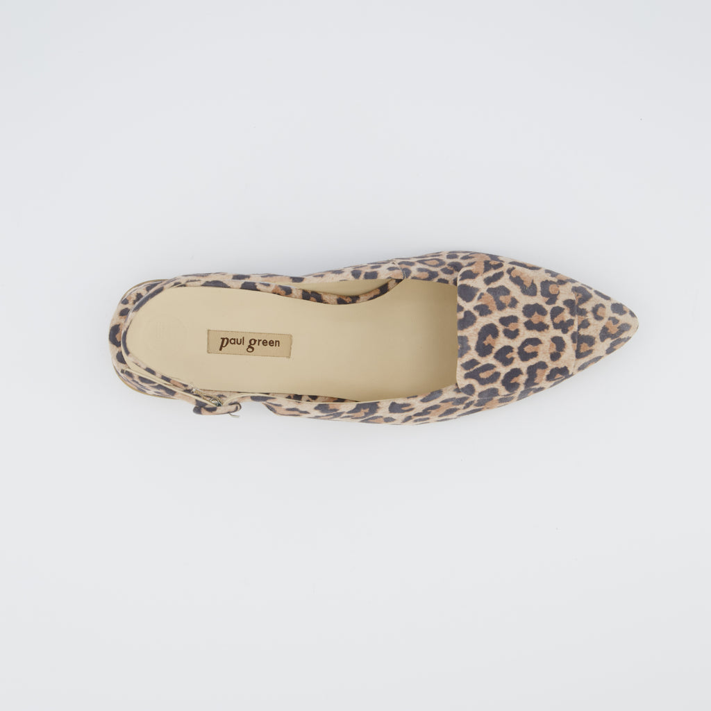 Paul Green Leo Print Sling Back Sandal| 6090077