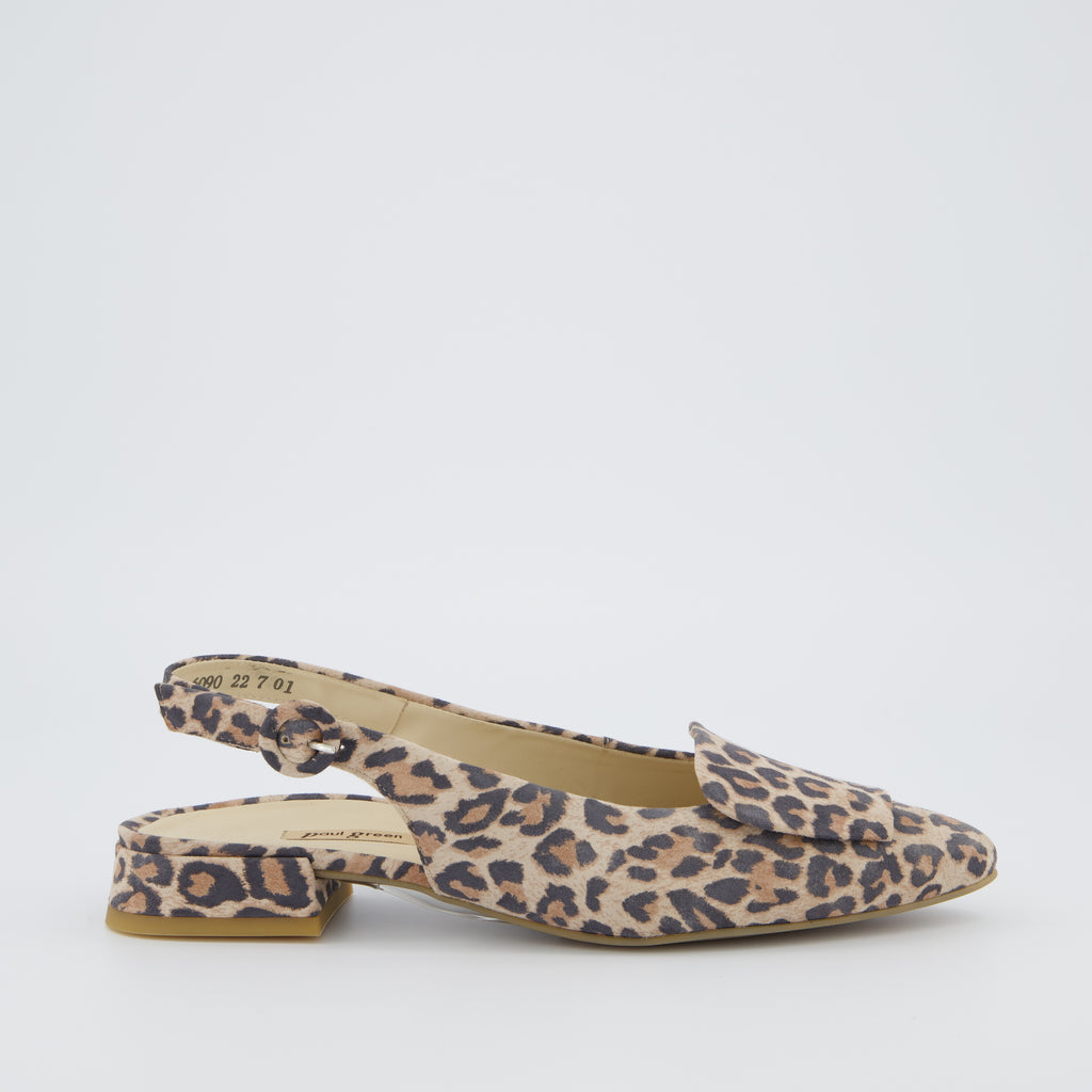 Paul Green Leo Print Sling Back Sandal| 6090077