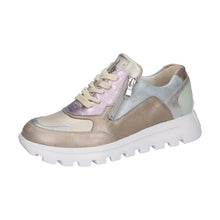 Load image into Gallery viewer, Waldlaufer Metallic Wide Fit Mini Wedge Trainer|993004349
