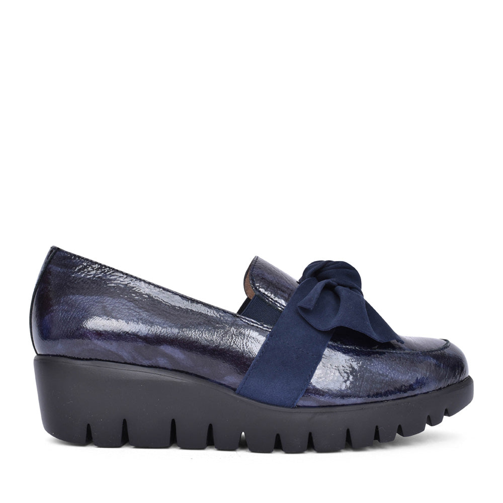 Wonders C33323BLU- Wedge Slip On