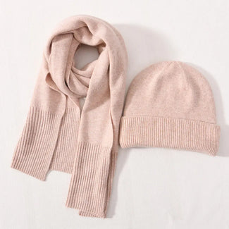 Karen Koo Hat & Scarf Set