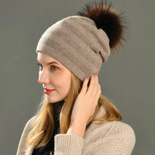 Load image into Gallery viewer, Karen Koo Hat with removable bobble
