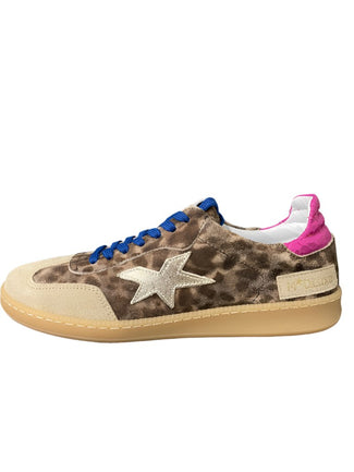 Meline Leopard Print Trainer|526RE542