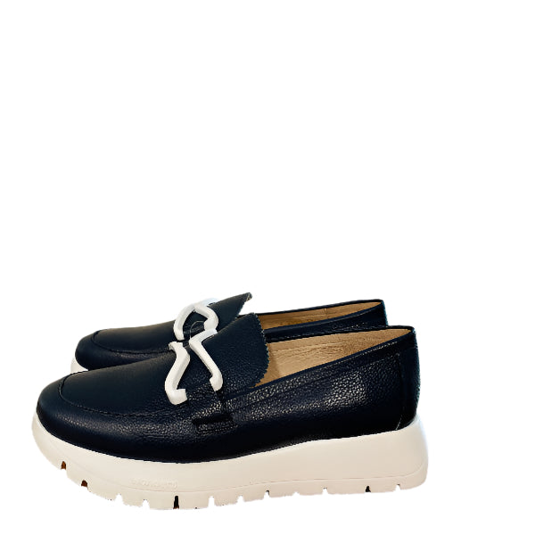 Wonders Navy Platform loafer |A2480NA- Loafer