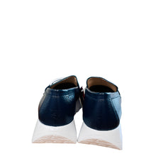 Load image into Gallery viewer, Wonders Navy Platform loafer |A2480NA- Loafer
