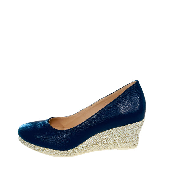 Jose Saenz Navy Wedge Pump|6019NAV