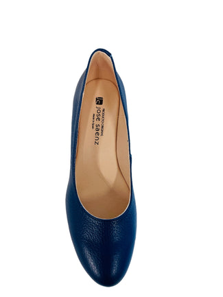 Jose Saenz Navy Wedge Pump|6019NAV