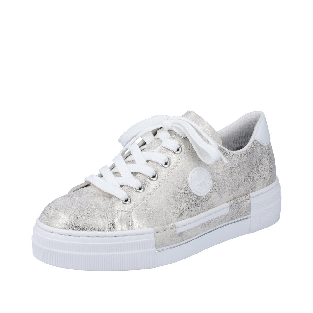 Rieker Metallic Platform Trainer| N49W190GL