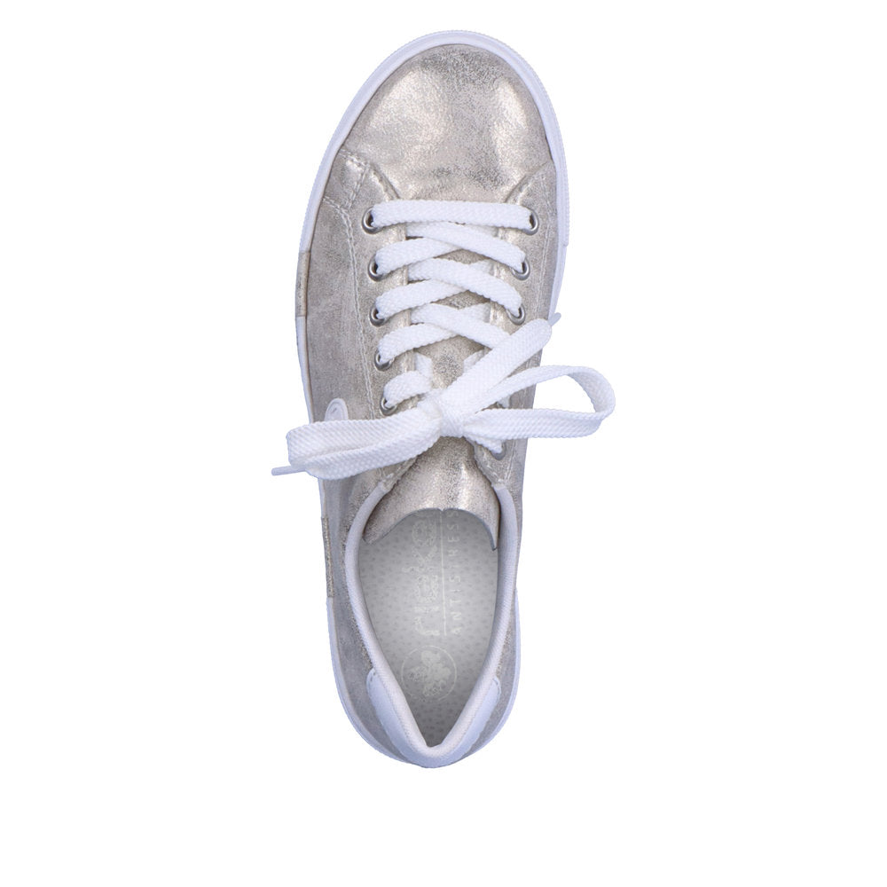 Rieker Metallic Platform Trainer| N49W190GL