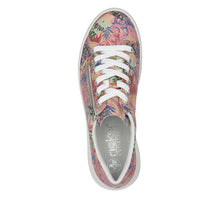 Load image into Gallery viewer, Rieker Wedge Floral Trainer|N640190
