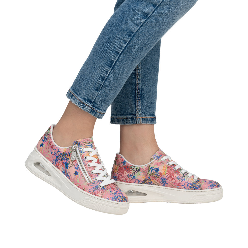 Rieker Wedge Floral Trainer|N640190