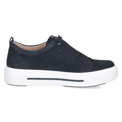 Caprice Navy Wide Fit Platform Trainer|2370944857