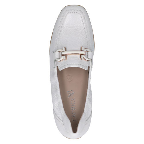 Caprice White Wide Fit Loafer |2465442105