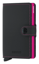 Load image into Gallery viewer, Secrid Matte Wallet - Black &amp; Fuchsia
