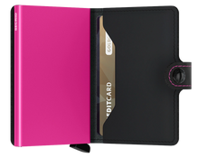 Load image into Gallery viewer, Secrid Matte Wallet - Black &amp; Fuchsia
