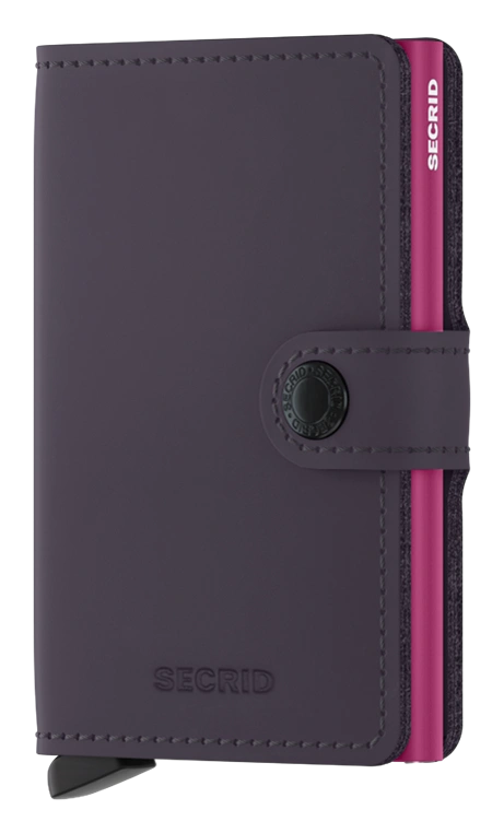 Secrid Matte Wallet -Dark Purple Fuchsia