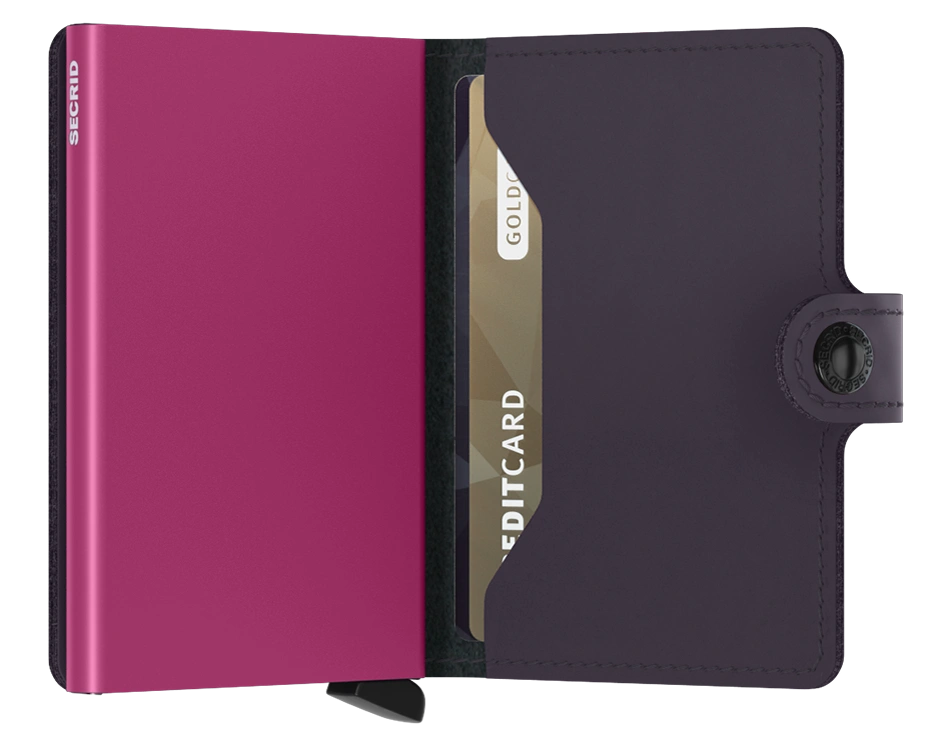 Secrid Matte Wallet -Dark Purple Fuchsia