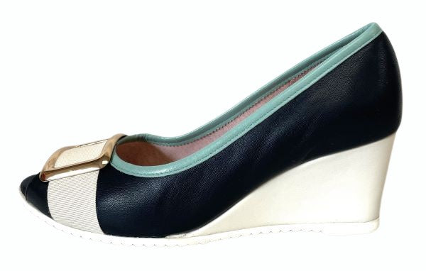 Le babe 3091BLU- Wedge Shoe